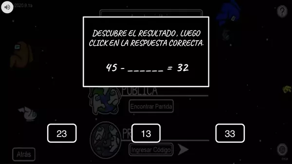 ADICIÓN Y SUSTRACCIÓN AMONG US