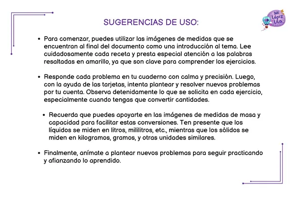 PROBLEMAS DE MEDIDAS DE CAPACIDAD Y MASA