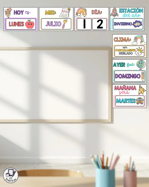 FLASHCARDS - RUTINA INICIO DE CLASE - ESPAÑOL