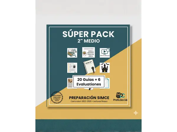Super Pack Mini ensayos SIMCE (20 + 6) 1° y 2° medio LENGUAJE (Sin solucionario)