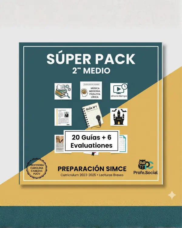 Super Pack Mini ensayos SIMCE (20 + 6) 1° y 2° medio LENGUAJE (Sin solucionario)