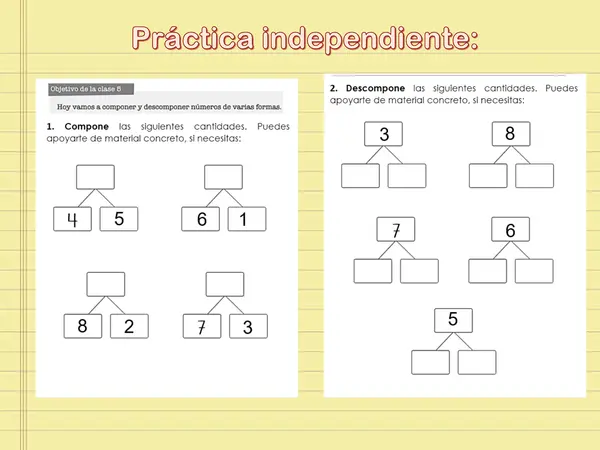 Composición y Descomposición APTUS 1° básico