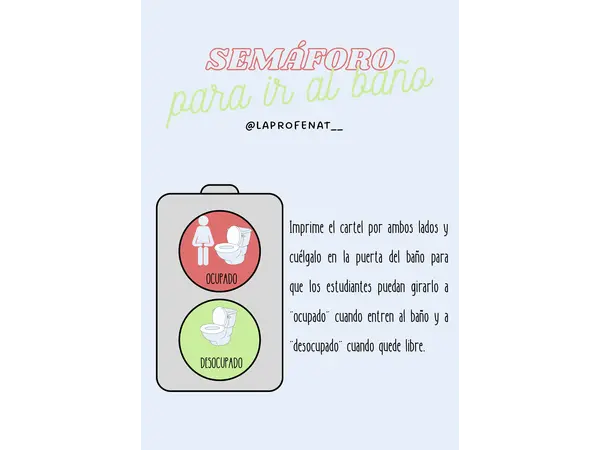 Semáforo para el baño