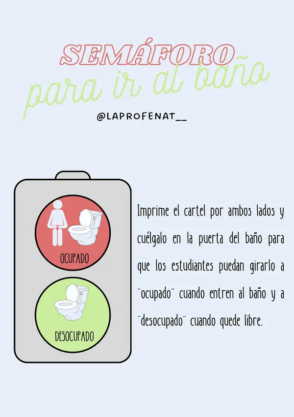 Semáforo para el baño
