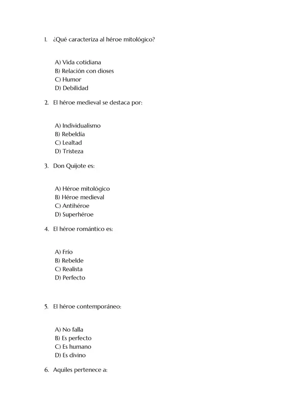 📘 Guía de Lengua 7° Básico ✨ Unidad 1: El héroe en distintas épocas +Pauta de corrección