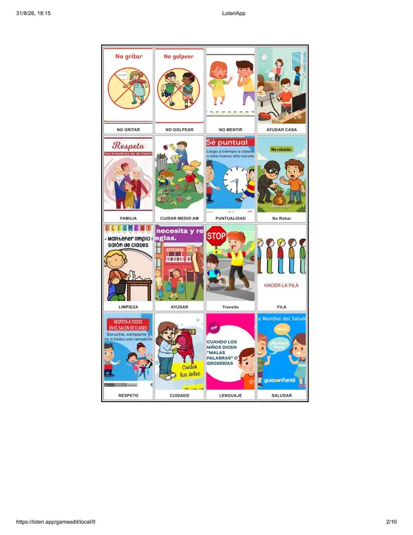 Lotería de tipos de Normas