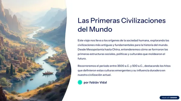 Primeras civilizaciones