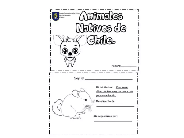 Diario de los animales nativos de Chile.