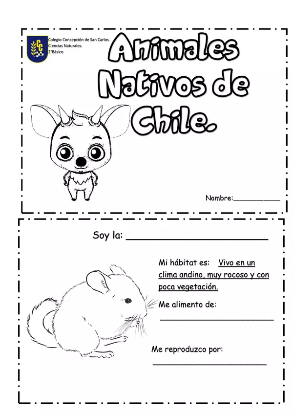 Diario de los animales nativos de Chile.
