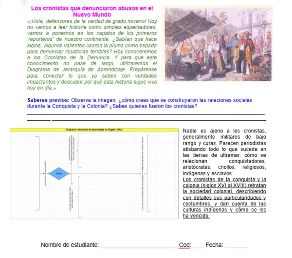 09M1SEM4 - Los cronistas que denunciaron abusos en el Nuevo Mundo