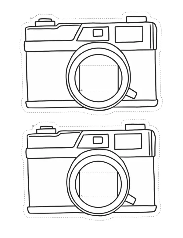 Camara de recuerdos plantilla