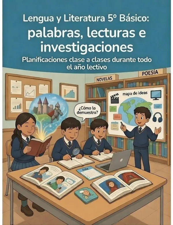 QUINTO AÑO, PLANIFICACIÓN CLASE A CLASE PARA TODO EL AÑO LECTIVO