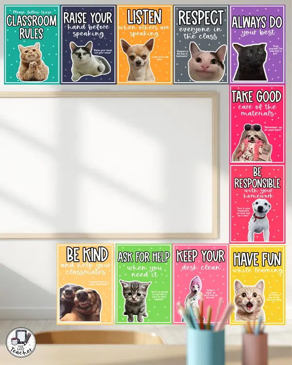 POSTERS MEMES - CLASSROOM DECOR - ENGLISH