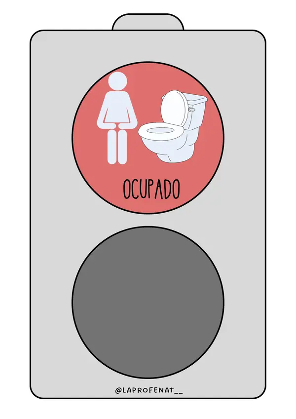 Semáforo para el baño
