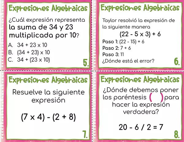 Problemas expresiones algebraicas