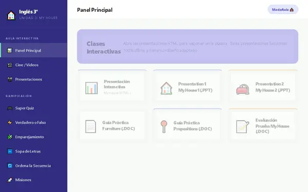 WEB PARA AULA Inglés 3° Básico (Agosto), VIDEOS, GUIAS, PRESENTACIONES JUEGOS GAMIFICADOS Y MAS