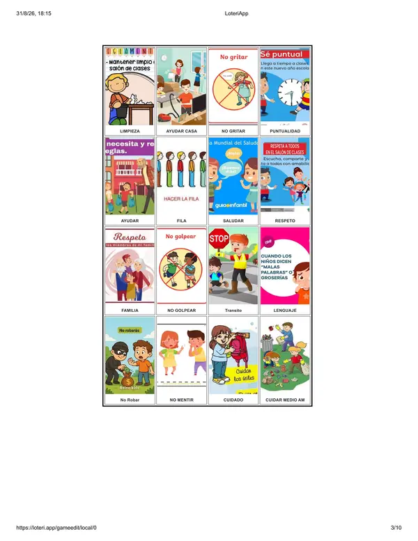 Lotería de tipos de Normas