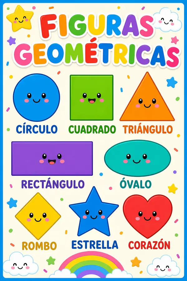 Cartel Educativo sobre Las Figuras geométricas