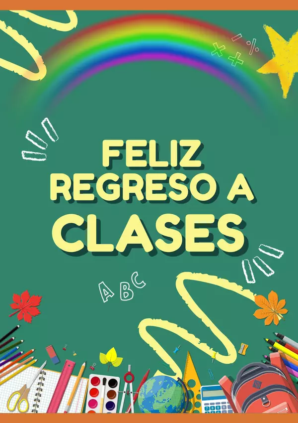 Poster regreso a clases