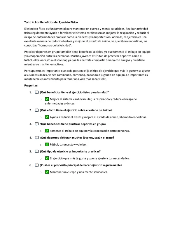 Set de Lecturas comprensivas