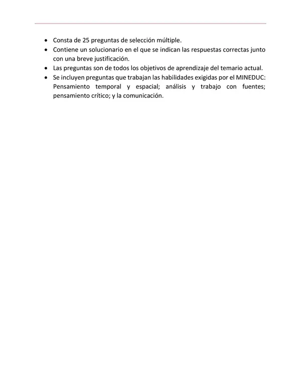 Ensayo exámenes libres 6° básico Historia, Geografía y Ciencias Sociales