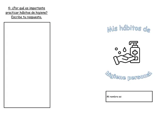 Tríptico: Hábitos de higiene 