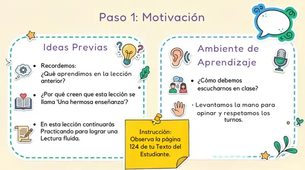 Lección 7 " Una hermosa enseñanza" 2° Básico Leo Primero