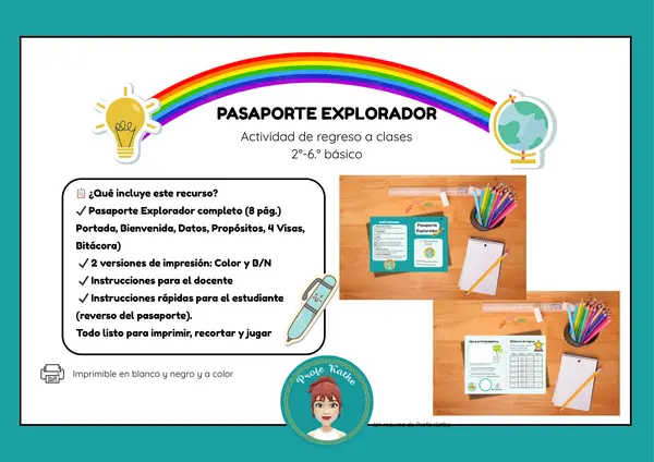Pasaporte explorador: Vuelta a clases 2° semestre