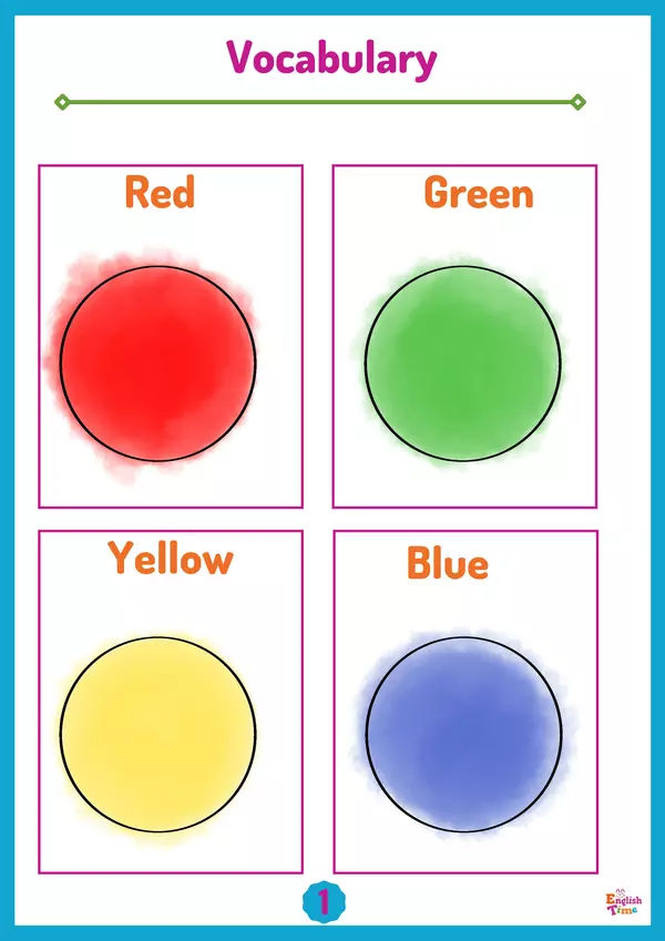 Vocabulary Booklet "Learning Colors"