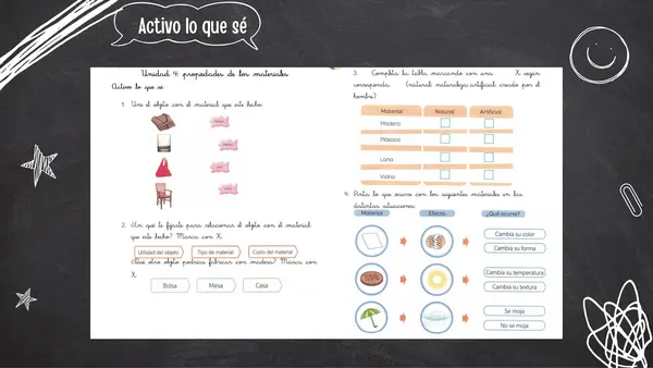 Materiales naturales y artificiales