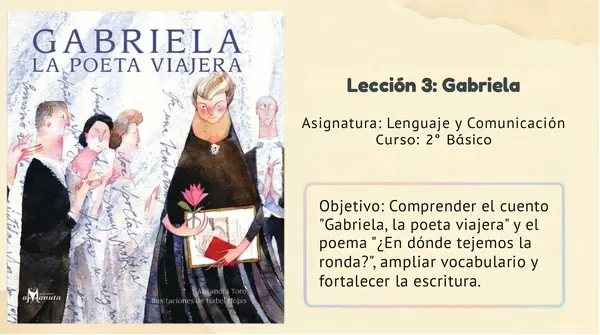Leccion 3 "Gabriela" 2° Básico Leo primero