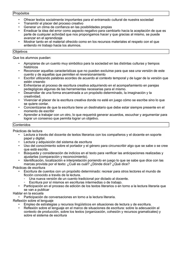 Seguimiento de personaje Caperucita Roja