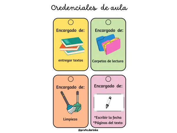 Credenciales de aula