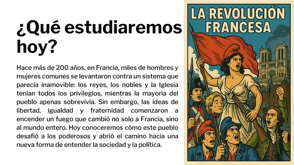 Clase: La Revolución francesa