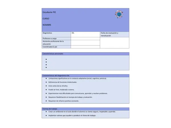 FICHA ESTUDIANTE PIE DIL