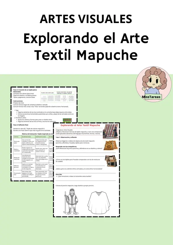 Artes Visuales, Telar Mapuche