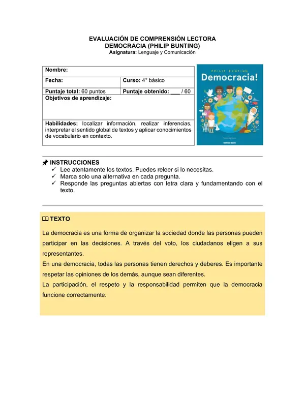 Prueba del libro "Democracia" (Philip Bunting)
