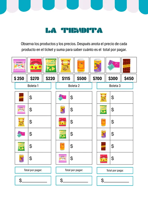 Sumas hasta 10.000