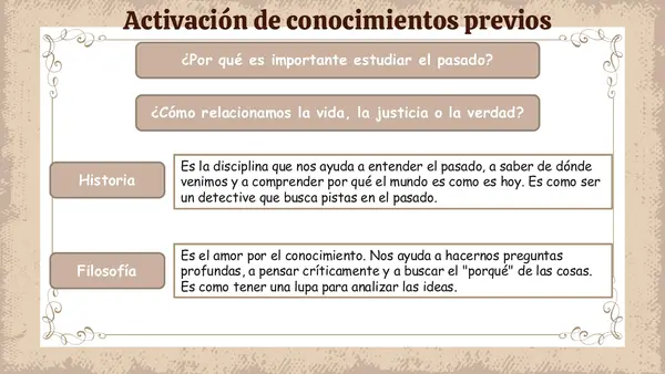 Historia y filosofía desde la ilustración 