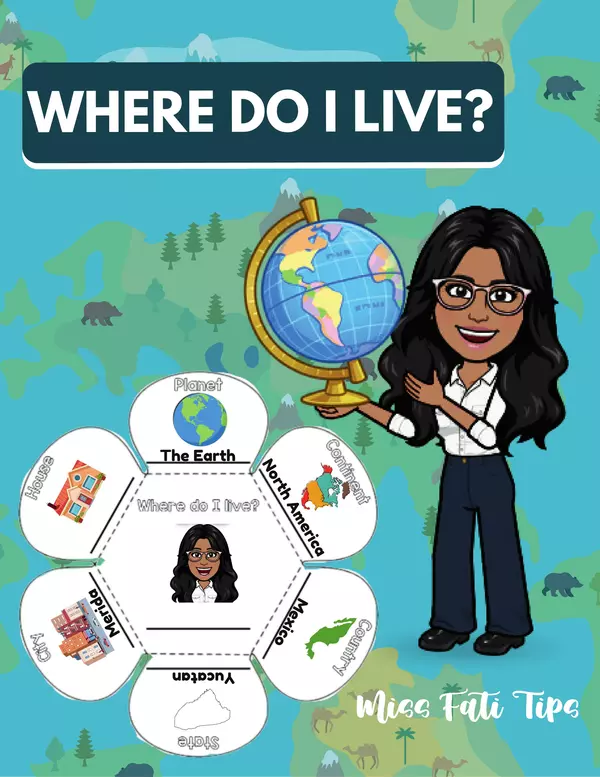 Where do I live? Geography interactive worksheet (Geografia)