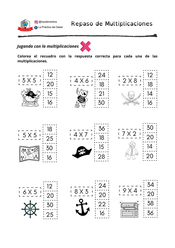 Repaso de sumas, restas multiplicación y división