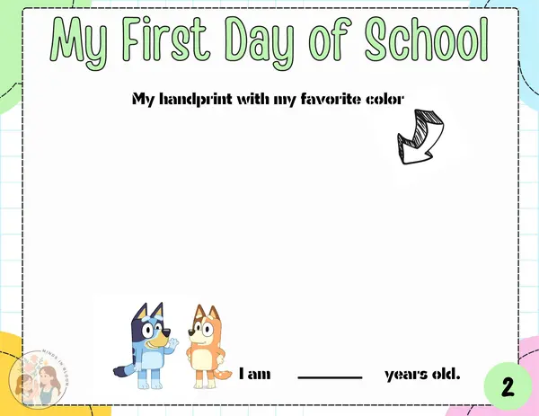 Mi primer día de escuela / My firs day of school - Material bilingüe