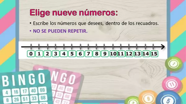 Bingo hasta 15 y hasta 20