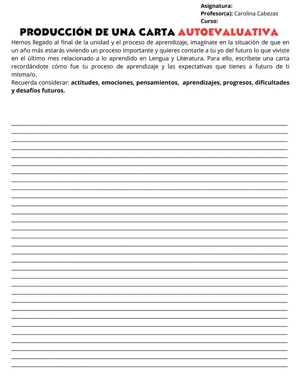 Bitácora de Metacognición: Carta de Aprendizaje y Rúbrica de Autoevaluación (Imprimible)