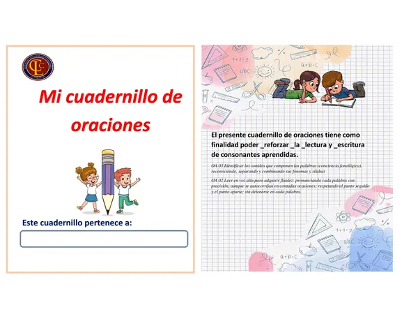Identifica la letra para formar una oración