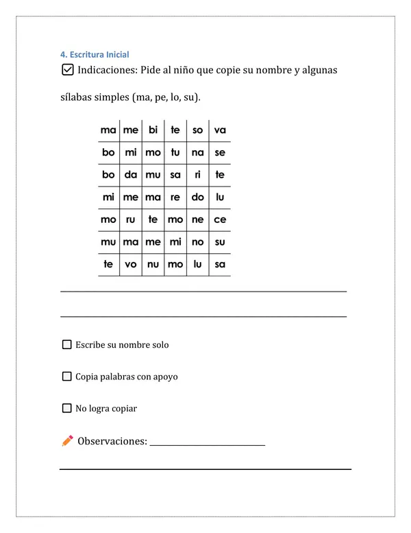 Evaluación Diagnóstica para Primero Básico 2025