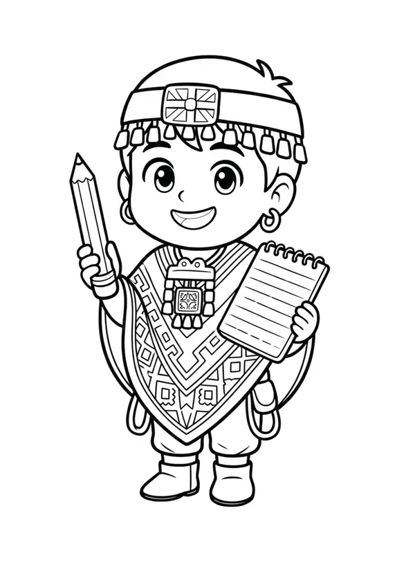 Cuadernillo para colorear en fiestas patrias