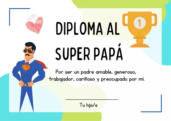 Diploma Super Papá 