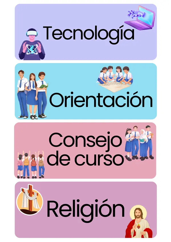 Horario 8vo Básico Chile