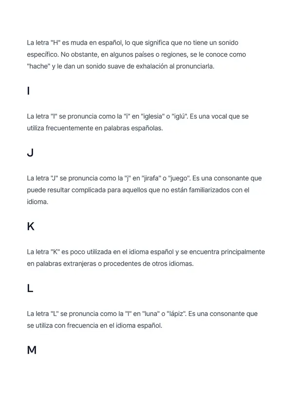 El abecedario español